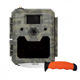 ICUserver Cam5 4G Funk Wildkamera inkl. 4000 Coins gratis inkl. Farm-Land Scout-Knife orange