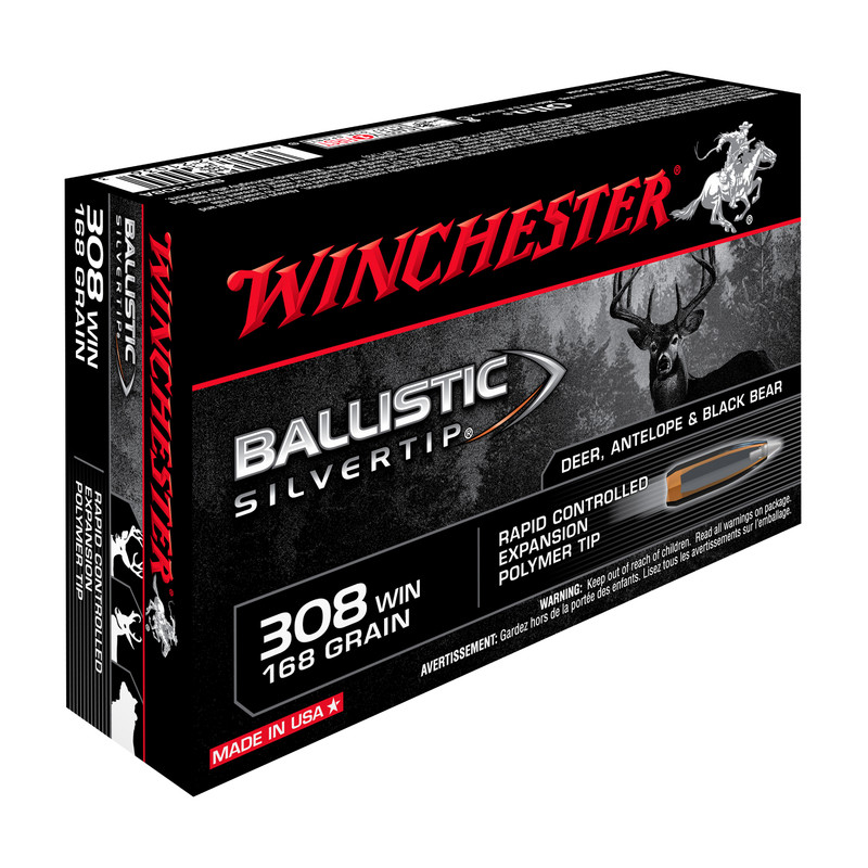 Winchester B�chsenpatronen .308 Win. Ballistic Silvertip 168gr 10,9g