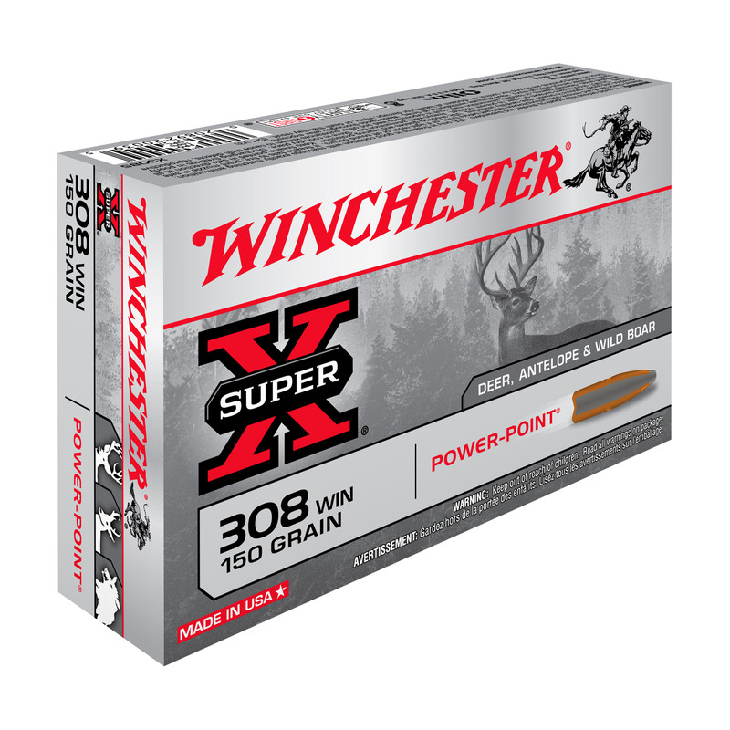 Winchester Bchsenpatronen .308 Win. Power Point 150gr 9,7g