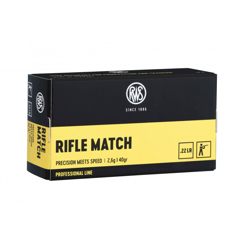 RWS Randfeuerpatronen Rifle Match .22 lr.