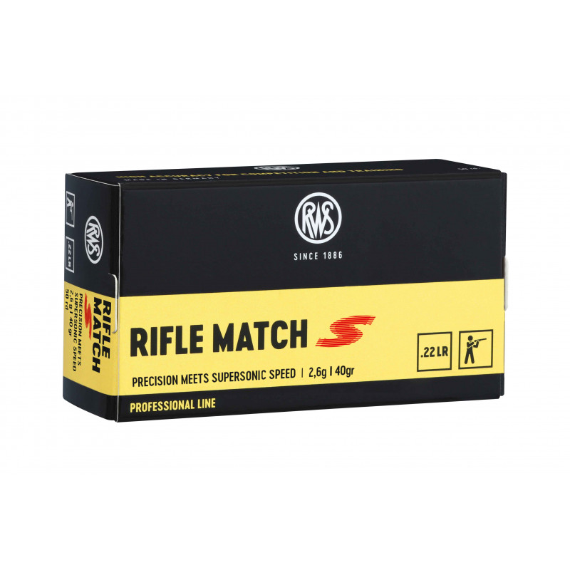 RWS Randfeuerpatronen Rifle Match S .22 lr.