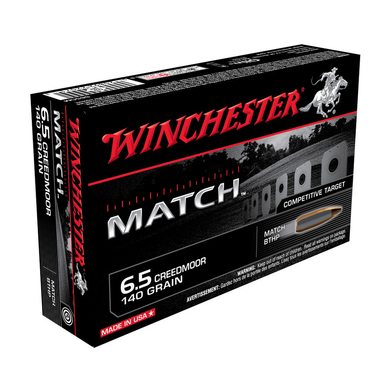 Winchester Büchsenpatronen 6,5 Creedmoor Match 140 gr
